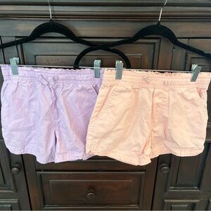 GAP Kids Light Pink and Lavender Shorts lot of 2